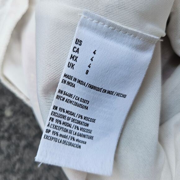 🦃American Eagle Floral Jumpsuit Size 4 White Pink Floral Feminine Easter Spring - Picture 12 of 16